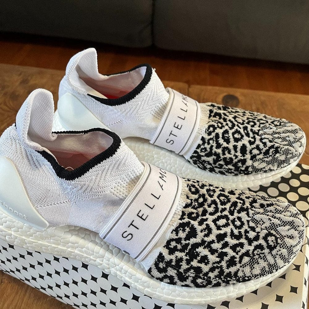 Stella McCartney for ADIDAS UltraBOOST x 3D Knit Sock Running Shoes - Leopard
